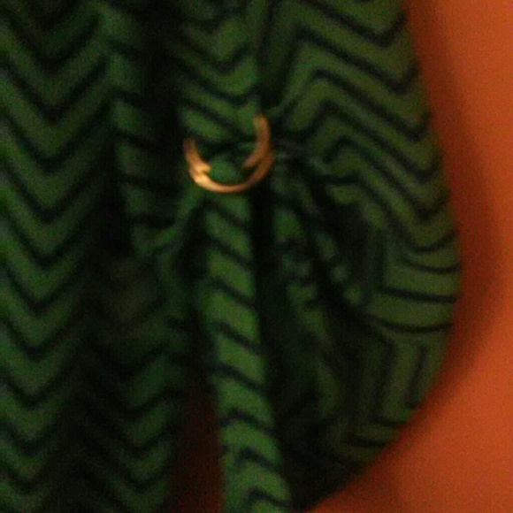 Large Turquoise & Navy Chevron Tunic by Metaphor - Picture 4 of 7